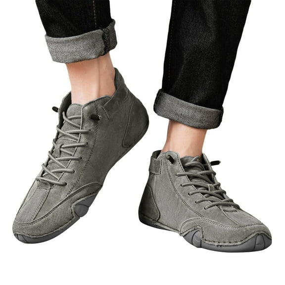 Mepaouo Barefoot Shoes for Women Men Waterproof Wide Toe Walking Hiking Booties High Top Ankle Boots