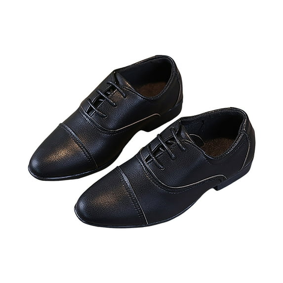 Mepaouo Boys Dress Shoes Leather Casual Dance Oxfords Formal School Uniform Shoes for Toddler Little Kid