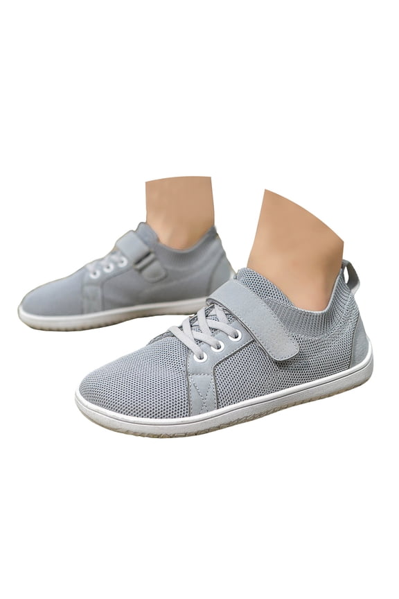 Boys Girls Barefoot Shoes Kids Tennis Running Sneakers for Toddler Little Big Children(Grey,27)