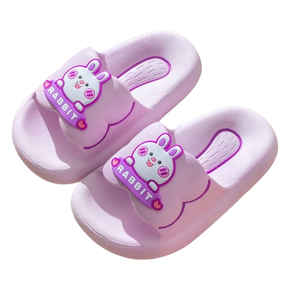 Mepaouo Boys Girls Cute Shower Slides Toddler Kids Cloud Bathroom Slippers Non Slip Beach Flat Sandals