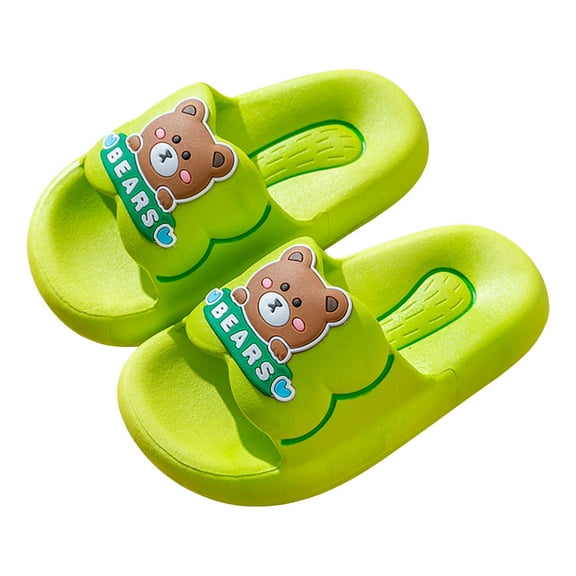 Mepaouo Boys Girls Cute Shower Slides Toddler Kids Cloud Bathroom Slippers Non Slip Beach Flat Sandals