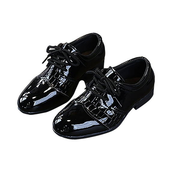 Mepaouo Boys Girls Dress Shoes Toddler Little Big Kid School Uniform Oxfords Lace up Slip on Loafers