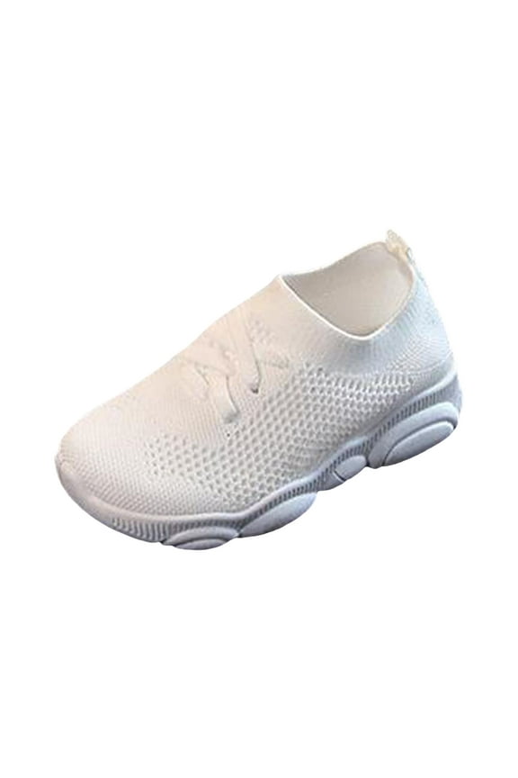 Boys Girls Slip on Sneakers Breathable Mesh Casual Running Walking Shoes for Little Kids