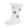 thumbnail image 1 of Mepaouo Boys Girls Snow Boots Waterproof Outdoor Warm Insulated Anti-Slip Mid Calf Winter Shoes(White,31), 1 of 5