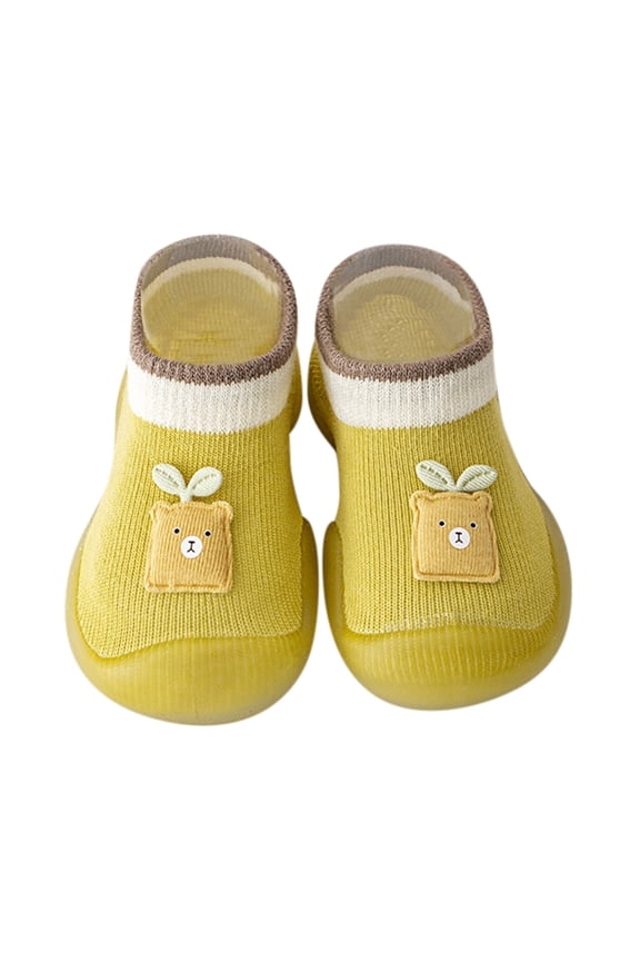 Boys Girls Walking Shoes Non Slip Soft Rubber Sole Sneakers Indoor Sock Slippers 0-3 Years