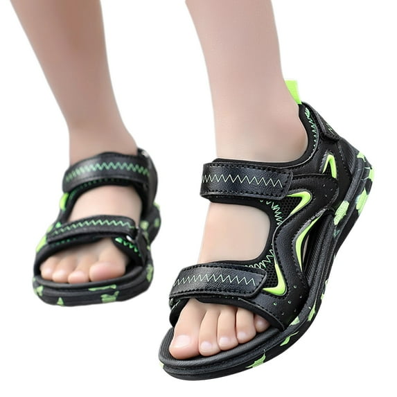 Mepaouo Boys Sandals Athletic Casual Toddlers Fashion Sport Sandal Outdoor Walking Beach Shoes 4-15Y