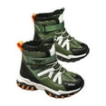 thumbnail image 1 of Mepaouo Boys Snow Boots Winter Waterproof Slip Resistant Hiking Booties for Toddlers Kids(Green,34), 1 of 7