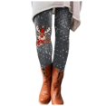 thumbnail image 1 of Mepaouo Christmas Leggings for Women 2024 Tummy Control Santa Claus Print Winter Yoga Pants(Gray,L), 1 of 4