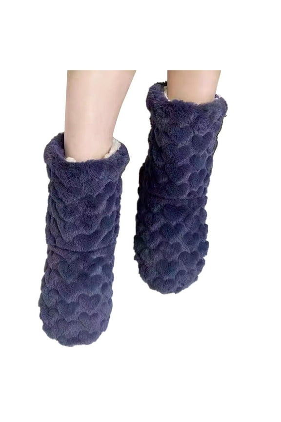 Christmas Shoes for Women Men Warm Indoor Floor Boots Tree Green Home Shoes Cozy Footwear