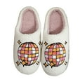 thumbnail image 1 of Mepaouo Cute House Slippers for Women Indoor Bedroom Plush Fuzzy Shoes Winter Warm Fleece Non Slip Slides, 1 of 4