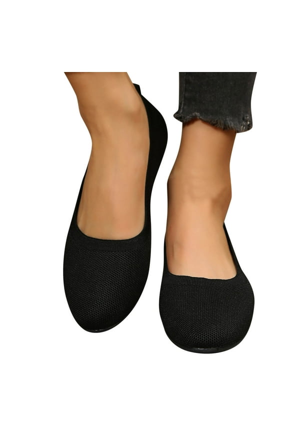 Dancing Shoes Women Sole-Simple Ballerina Flats Shoes Wide Toe Box Casual Shoes