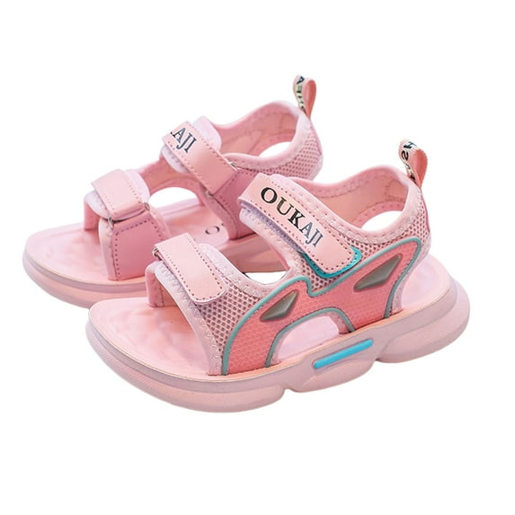 Mepaouo Double Strap Sandals for Boys Girls Hiking Walking Summer Beach Pool Water Shoes for Outdoor