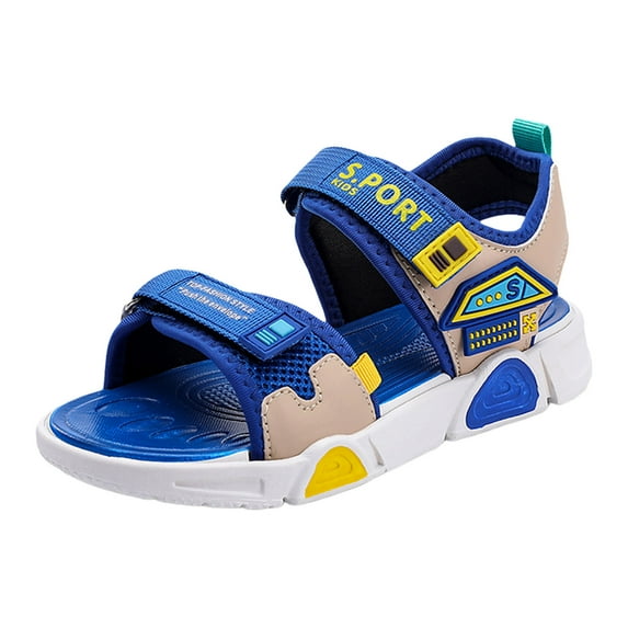 Mepaouo Double Strap Sandals for Boys Girls Rubber Sole Toddler Kids Summer Beach Pool Water Shoes