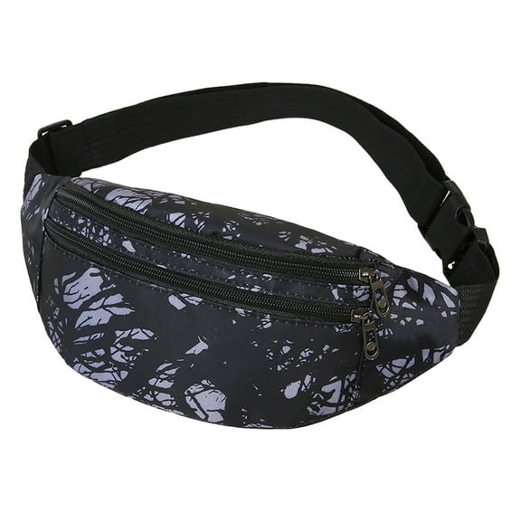 Mepaouo Fanny Pack for Men Women Waterproof Sports Fashion Waist Belt Bag for Travel Hiking Running