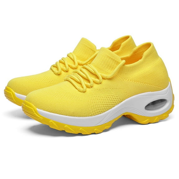 Mepaouo Fashion Mesh Sport Sneakers for Women Flat Toe Arch Support Lace-Up Comfy Running Shoes