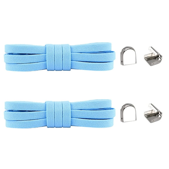 Mepaouo Flat Shoe Laces for Athletic Running Sneakers Shoelaces for Boots Booties Dress Shoes(Blue,One Size)