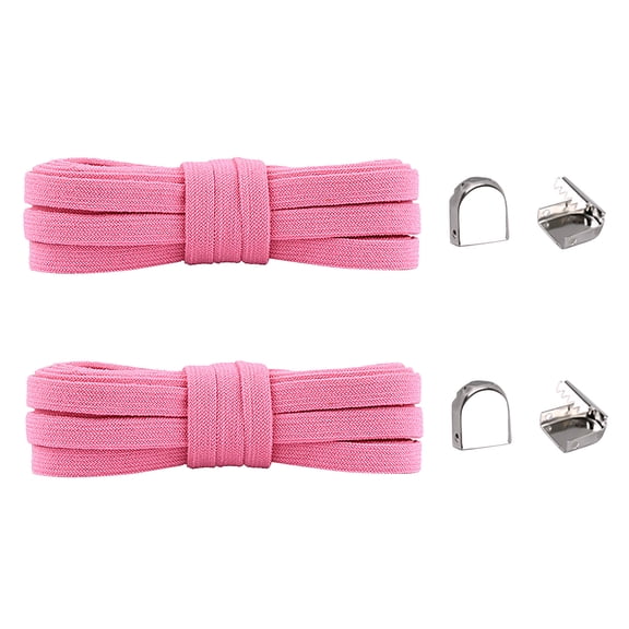 Mepaouo Flat Shoe Laces for Athletic Running Sneakers Shoelaces for Boots Booties Dress Shoes(Pink,One Size)
