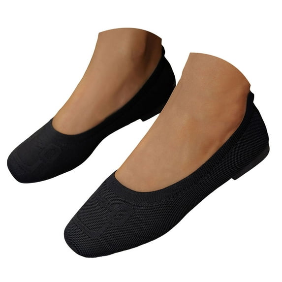 Mepaouo Flats for Women Round Toe Flat Shoes Dressy Ballet Shoes Comfort Womens Ballerina Work Loafers