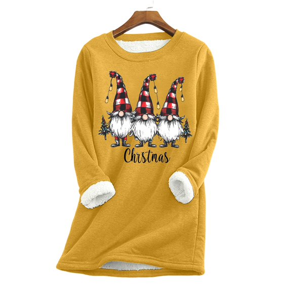 Mepaouo Fleece Sweatshirts for Women Winter Warm Crewneck Long Sleeve Thermal Pullover Tops