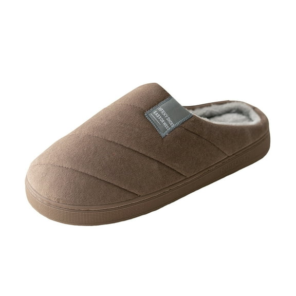 Mepaouo Fuzzy Slippers for Women Memory Foam Winter Warm House Shoes Men's Casual Slip on Bedroom Slides
