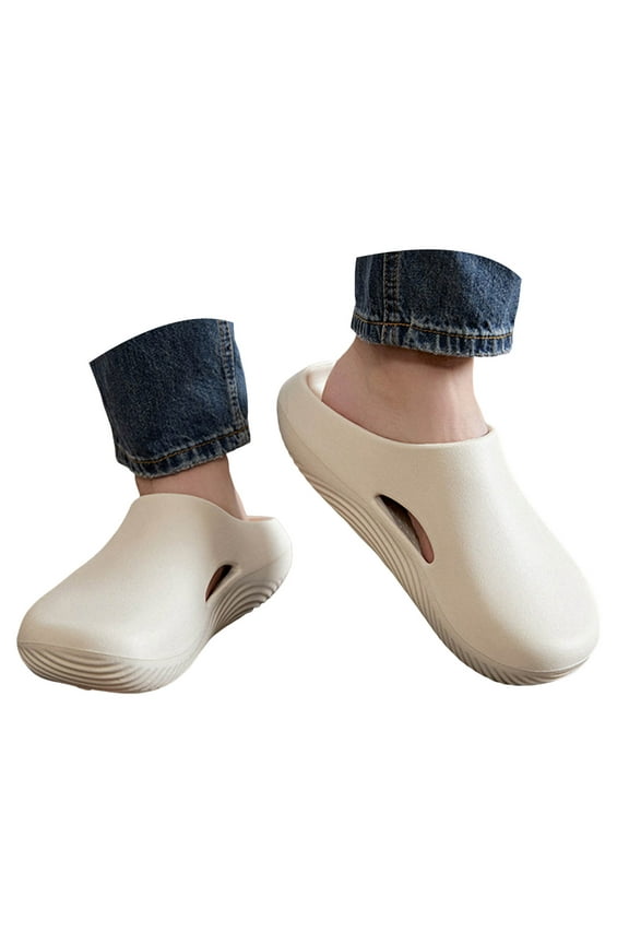 Garden Clogs for Men Comfort Non Slip Waterproof Mules Shoes Closed Toe Outdoor Beach Slides