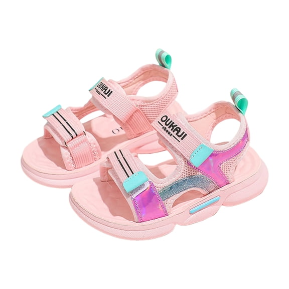 Mepaouo Girl's Sandals Toddler Summer Sport Water Shoes Adjustable Strap Athletic Sport Casual Sandals