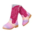 thumbnail image 1 of Mepaouo Girls Cowgirl Boots Toddler Mid Calf Glitter Cowboy Boot Kids Rhinestone Western Riding Shoes, 1 of 6