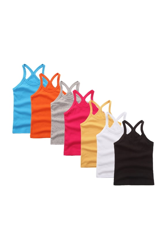Girls Dance Tank Tops Racerback Camisole Undershirts Spaghetti Strap Camis Dancing Clothes 4-5T