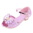 thumbnail image 1 of Mepaouo Girls Heels Dress Sandals Sequin Party Flower Wedding Princess Shoes Open Toe Pumps for Little Kid, 1 of 4