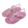 thumbnail image 1 of Mepaouo Girls Jelly Sandals Open Toe Summer Princess Dress Flats Fisherman Gladiator Kid Water Shoes, 1 of 5