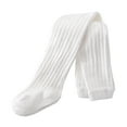 thumbnail image 1 of Mepaouo Girls' Tights Cable Knit Pantyhose Soft Cotton Stocking Kids Toddler Winter Warm Legging White 7-8 Years, 1 of 3