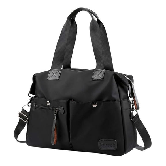 Mepaouo Handbag for Women Large Capacity Tote Purse Shoulder Crossbody Laptop Bags Top Handle Satchel(Black)