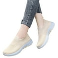 thumbnail image 1 of Mepaouo Hands Free Slip on Shoes for Women Orthopedic Woven Walking Casual Running Shoes Flats, 1 of 6
