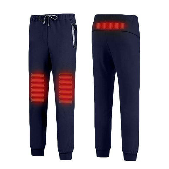 Mepaouo Heated Pants for Women with Battery Pack Heated Winter Thermal Bottom Heating Pants(Blue,3XL)