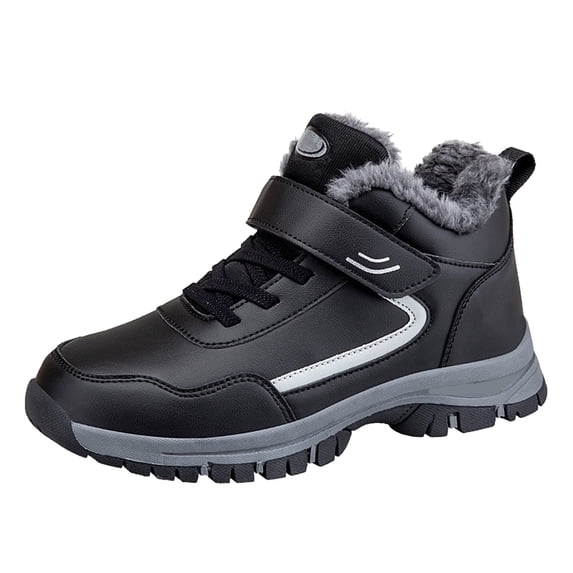 Mepaouo Hiking Boots Women Lace-Up Arch Support Walking Boots Winter Warm Casual Work Booties