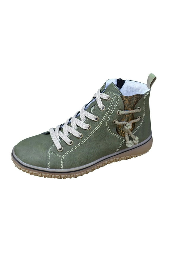 Hiking Boots for Women Winter Warm High Top Walking Boots Lightweight Comfy Ankle Booties