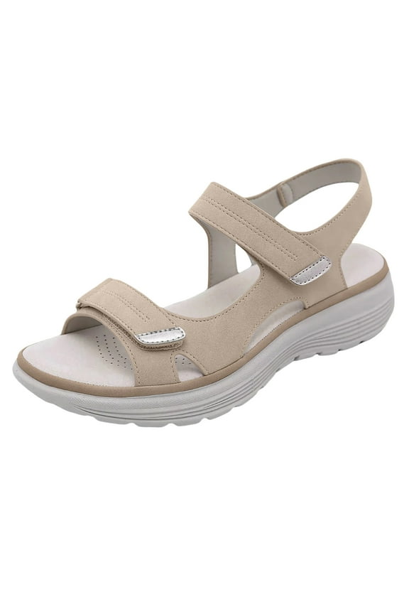 Hiking Sandals Women Comfortable Walking Sandal Hook and Loop Strap Summer Beach Water Shoes
