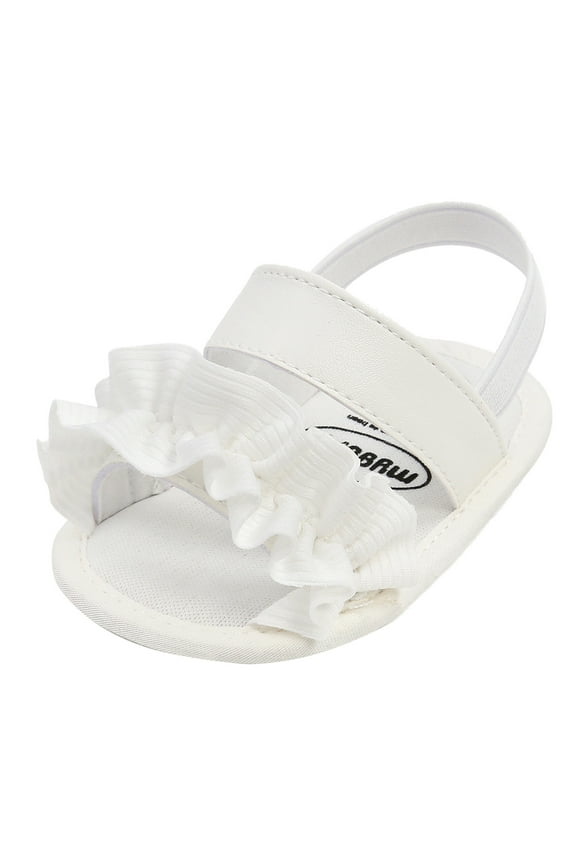 Infant Baby Girls Summer Sandals Soft Sole Dress Flats Newborn First Walkers Crib Shoes