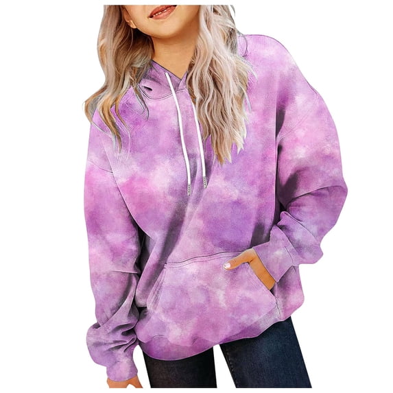 Mepaouo Kids Cute Hoodies Oversized Hooded Sweatshirt Boys Girls Casual Pullover with Pocket Pink 4-5Year