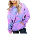 thumbnail image 1 of Mepaouo Kids Cute Hoodies Oversized Hooded Sweatshirt Boys Girls Casual Pullover with Pocket Purple 3-4Year, 1 of 6