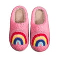 thumbnail image 1 of Mepaouo Kids Plush Fuzzy Slippers Boys Girls Cute Winter Fluffy House Shoes for Toddler Little Big Kid Pink 12, 1 of 4