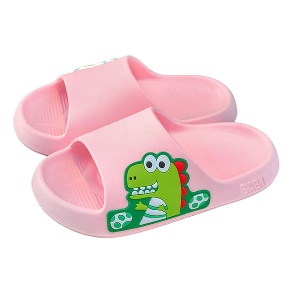 Mepaouo Kids Slides Cute Dinosaur Quick Drying Beach Sandals Toddler Boys Girls Bathroom Shower Shoes