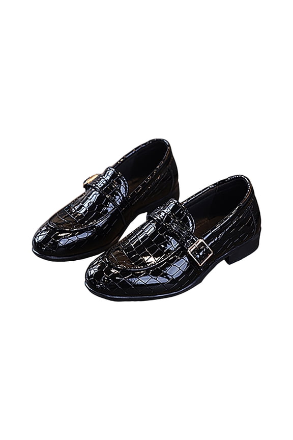 Kids Slip on Dress Loafer Shoes Boys Girls Trendy Oxfords Toddler Wedding School Uniform Flats