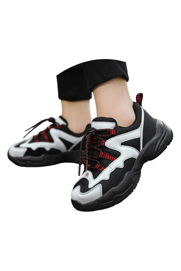 Kids Sneakers Boys Girls Arch Support Hiking Running Shoes Lace up Non Slip Casual Walking Shoes