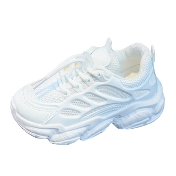 Mepaouo Kids Sneakers Unisex Breathable Platform Walking Tennis Running Shoes for Girls Boys