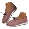 thumbnail image 1 of Mepaouo Lace up Loafers for Women Business Oxfords Dress Boat Shoes Platform Casual Slip on Work Flats, 1 of 7