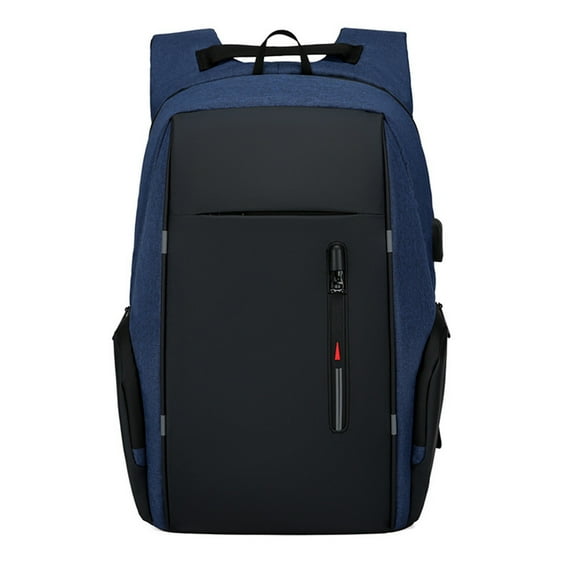 Mepaouo Laptop Backpack Travel Water Resistant College Computer Bag for Men with USB Charging Port(Blue)
