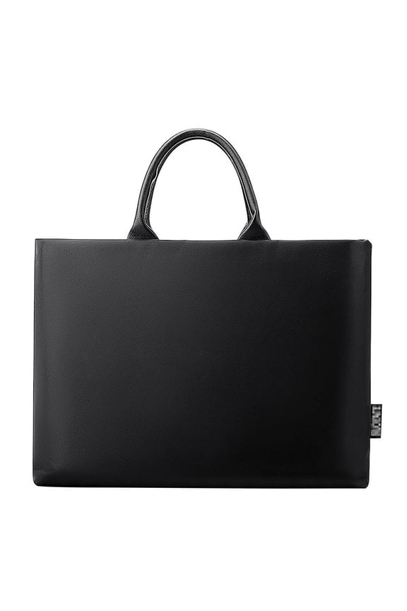 Laptop Tote Bag for Women Men Office Work Handbag Briefcase Business Case with Compartment(Black)