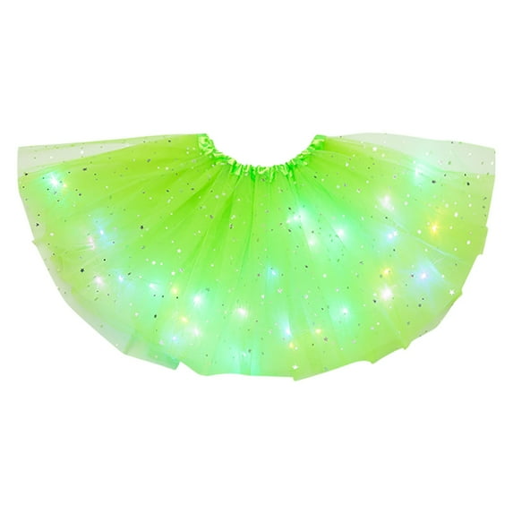 Mepaouo Light up Tutu Skirt for Women LED Party Tulle Sparkly Tutus Ballet Dance Skirts