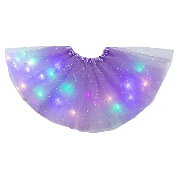 Mepaouo Light up Tutu Skirt for Women LED Party Tulle Sparkly Tutus Ballet Dance Skirts
